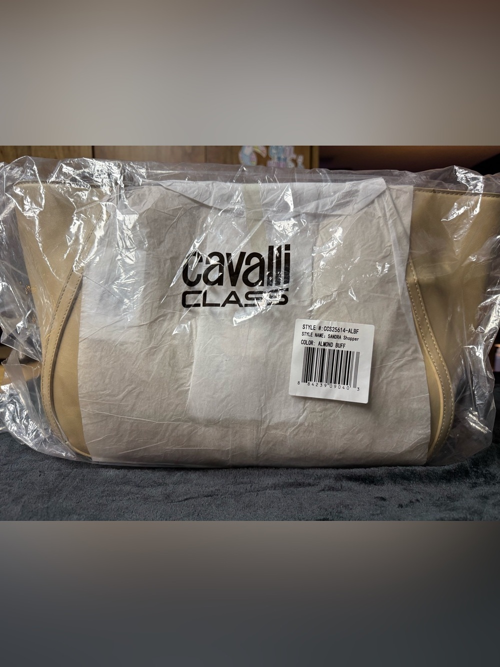 Roberto Cavalli Shopper Shoulder Bag with Gold Hardware NWT MSRP $118 - Picture 4 of 8